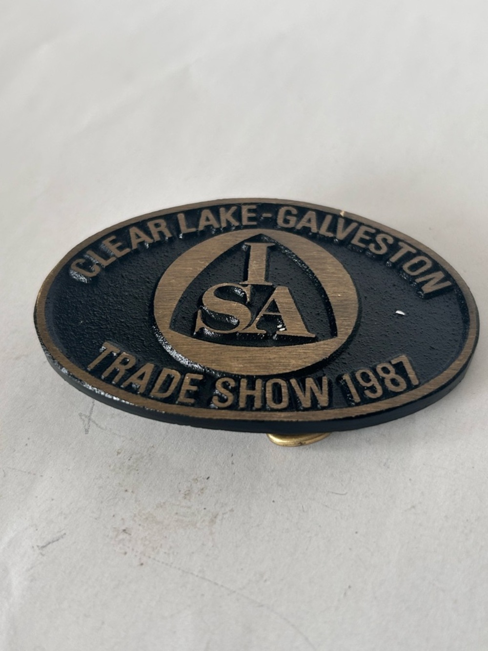 Clear Lake-Galveston Trade Show Lapel Pin - Black & Gold